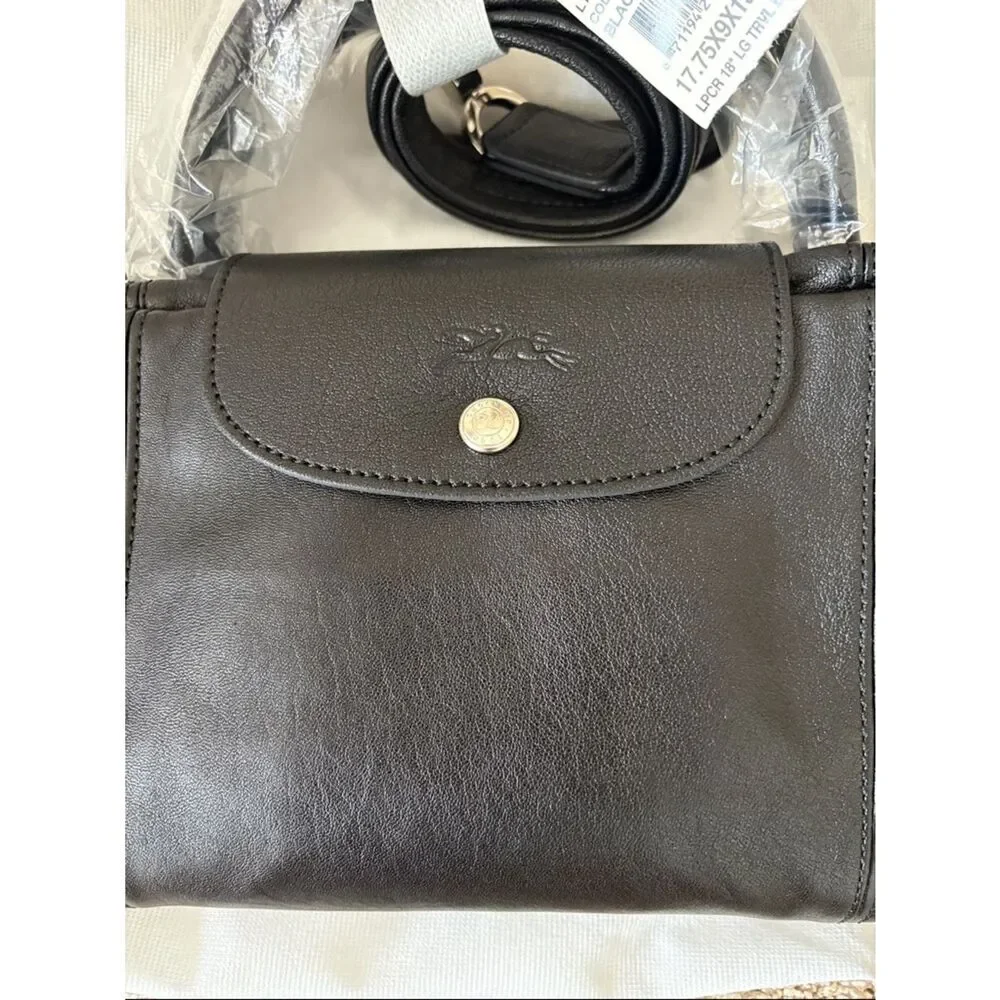 Longchamp Le Pliage Cuir Travel Bag Leather NWT  $1030